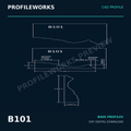 B101 Architectural Millwork CAD Profile