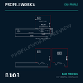 B103 Architectural Millwork CAD Profile
