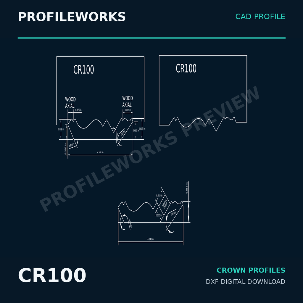 Complete Architectural Millwork CAD Profile Bundle — 25 DXF Drawings