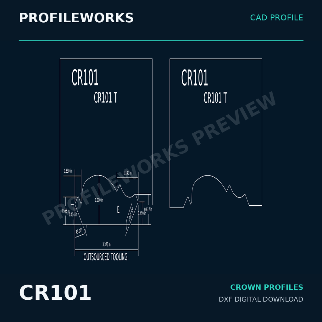 Complete Architectural Millwork CAD Profile Bundle — 25 DXF Drawings