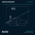 B102 Architectural Millwork CAD Profile