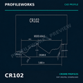 CR102 Architectural Millwork CAD Profile