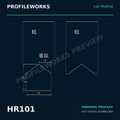 HR101 Architectural Millwork CAD Profile