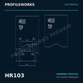 HR103 Architectural Millwork CAD Profile
