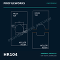 HR104 Architectural Millwork CAD Profile