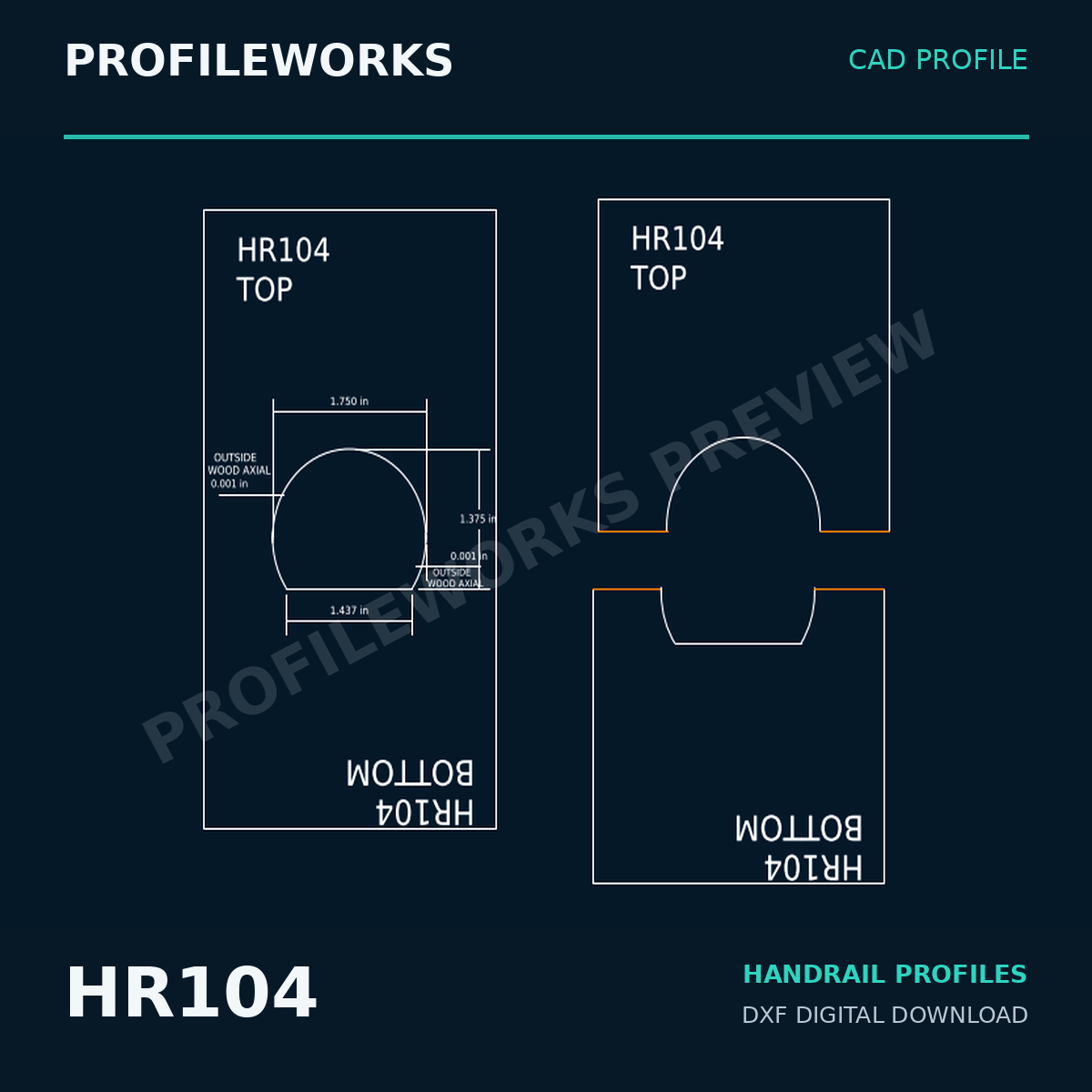 Complete Architectural Millwork CAD Profile Bundle — 25 DXF Drawings