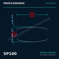 SP100 Architectural Millwork CAD Profile