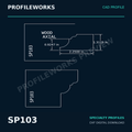 SP103 Architectural Millwork CAD Profile