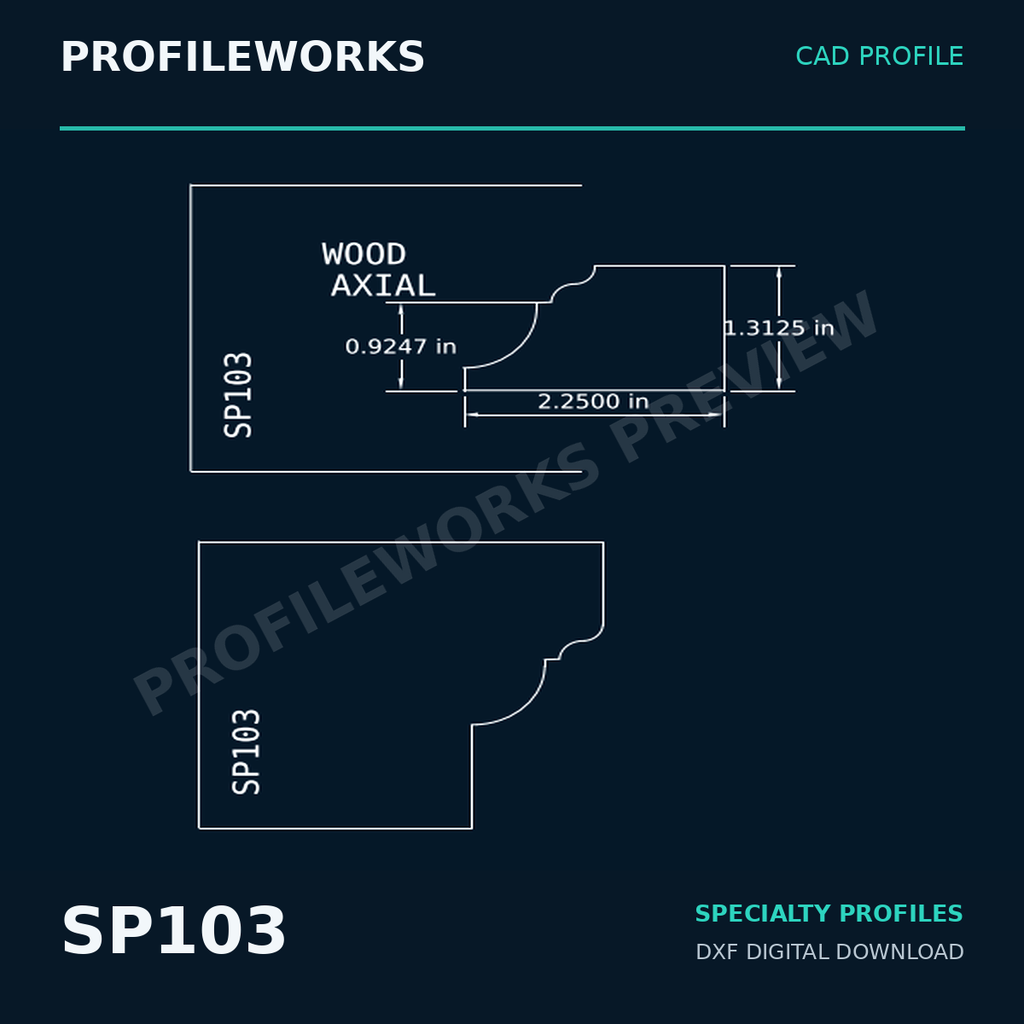 Complete Architectural Millwork CAD Profile Bundle — 25 DXF Drawings