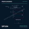 SP104 Architectural Millwork CAD Profile