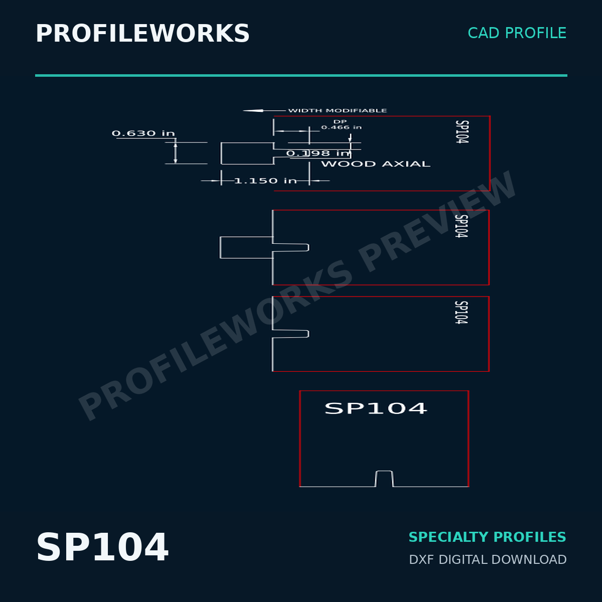 Complete Architectural Millwork CAD Profile Bundle — 25 DXF Drawings